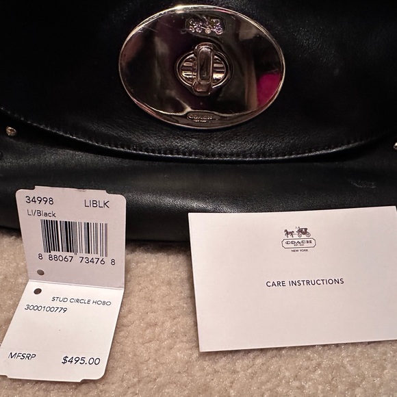 Coach Stud Hobo shoulder Bag - Picture 2 of 3